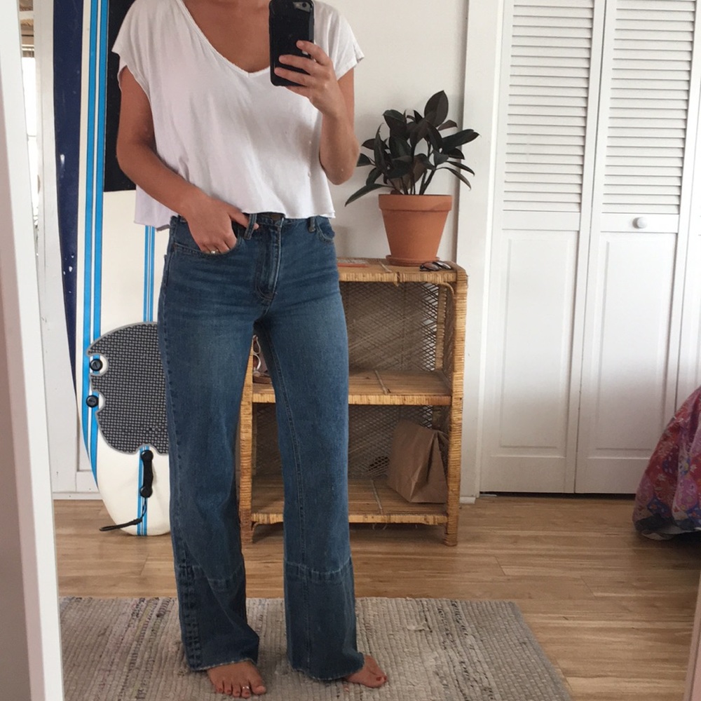 Free people wide leg jean W24